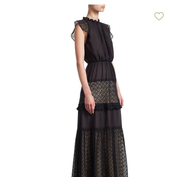 Monique Lhuillier Dresses & Skirts - Monique Lhuillier Black Tiered Gown